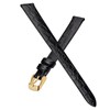 BISONSTRAP Leather Watch Straps, Soft Replacement Bands with Polished Buckle,10mm,