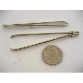 2pcs of Bodkins Pinch and Thread Ribbon Elastic Sewing DIY Tool Hemline Needle Bodkin