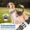 Funfox Dog Harness Medium No Pull, Adjustable 2 Clips Anti-Pull