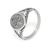 NKlaus Signet Ring Bourbon Lily 925 Silver Men's Ring Templar