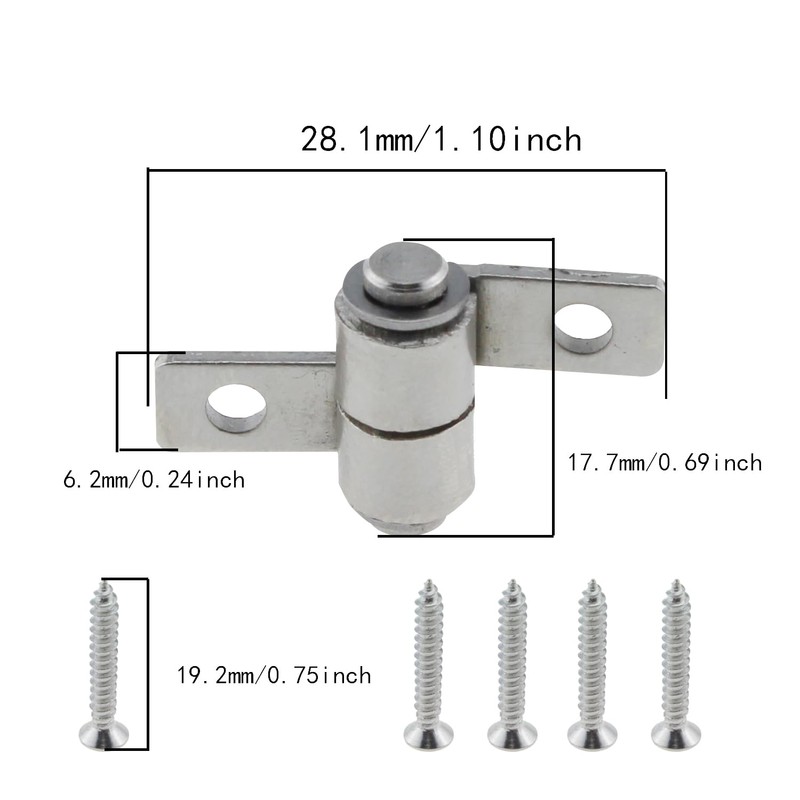 SQXBK 4PCS Torque Hinge Shaft 29mm with 8 Screws for