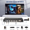 8K 60HZ HDMI Switch 4 In 1 Out with 7.1CH