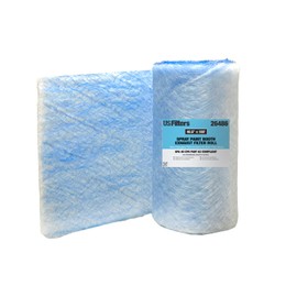 LAUCO Premium Paint Spray Booth Exhaust Filter Roll - 40.5 Inches x 100 Feet - 18 Gram Heavy-Duty Blue Fiberglass Paint Arrestor - Captures Traps Overspray Paint Particles in Autobody Booths