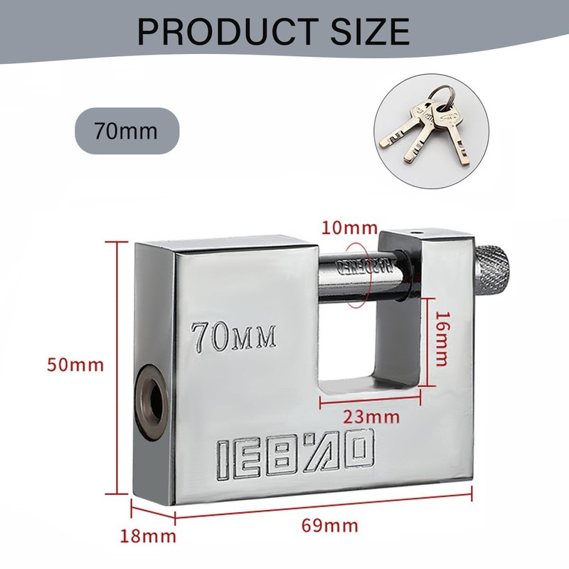Heavy Duty Lock for Shipping Container, Secure Outdoor Lock Perfect