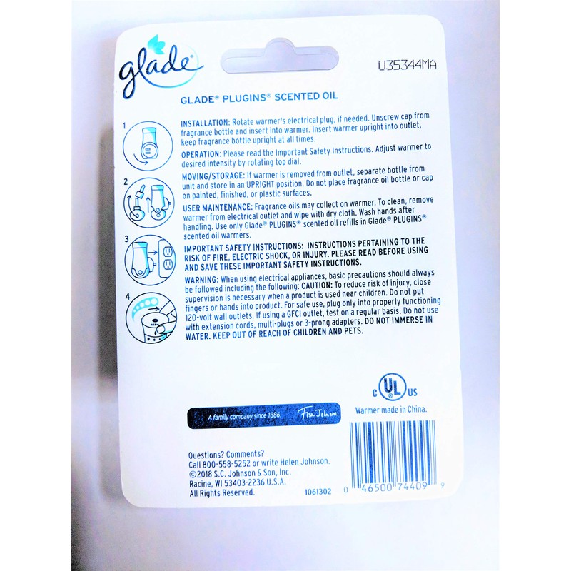 Glade PlugIns Air Freshener Scented Oil Base