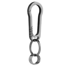 Tibitdeer Titanium Carabiner Keychain with Key Ring, Stylish Key Holder, Men's, Outdoor, Camping, Convenient, Ultra Lightweight, Mountain Climbing Keychain..