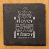 Faith and Hope: Laser Etched Scripture Coasters with "With His