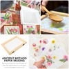 Lurrose Wooden Papermaking Screen and Deckle Wooden Paper Making Frame