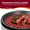 Elite Gourmet EMG6505G 12" Smokeless Indoor Electric BBQ Grill with