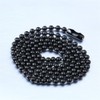 IFUAQZ Titanium Stainless Steel Bead Chain Necklace for Men Women