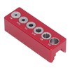 Round Wood Dowel Jig, Aluminum Alloy Drill Guide Block for