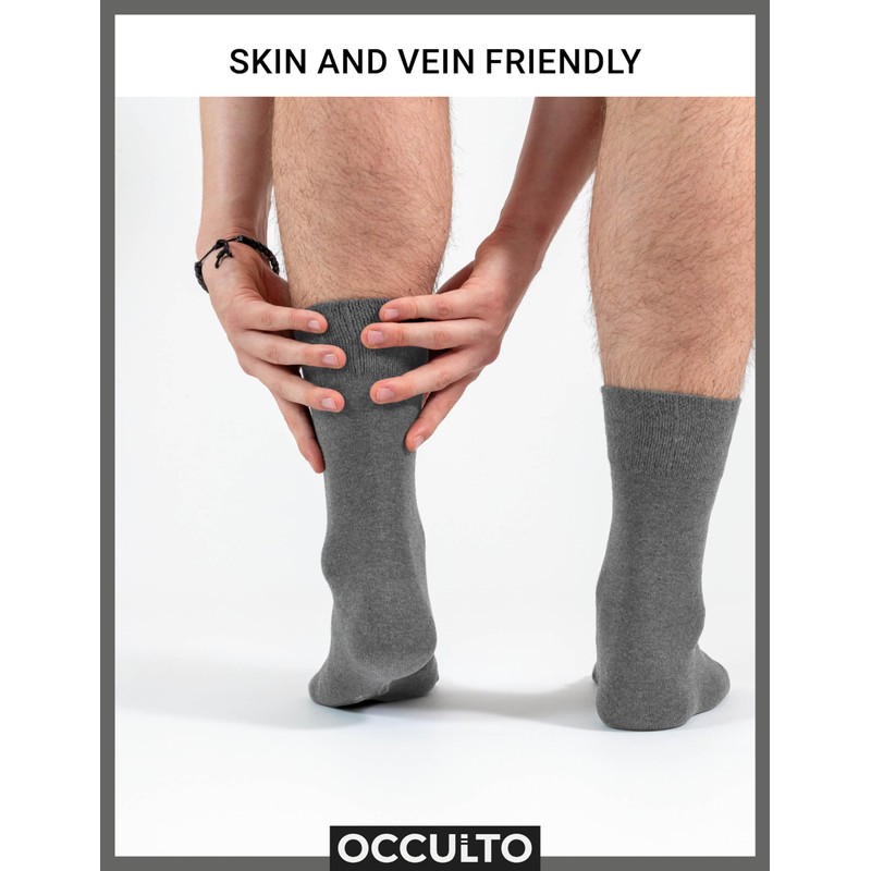 Occulto men 100% cotton socks pack of 6 (model: Roland)