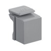 Leviton Blank Quickport Insert, 10-Pack, Grey, 41084-BG
