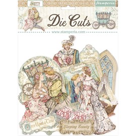 Stamperia International Assorted Die Cuts-Sleeping Beauty, Various, Bag