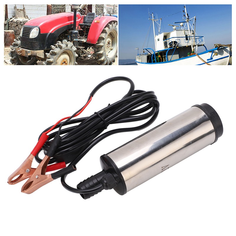 DC 12V Mini Refueling Pump with Filter Stainless Steel Diesel