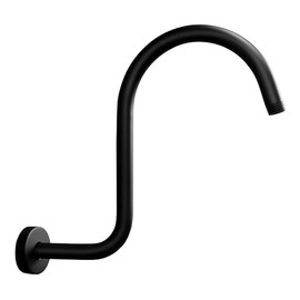 13 Pulgadas de Ducha Cabeza Brazo de Extensión con Chapeton en Forma de S de Alta Extensión,Brazo y Chapetón de Acero Inoxidable para Regadera de Duch