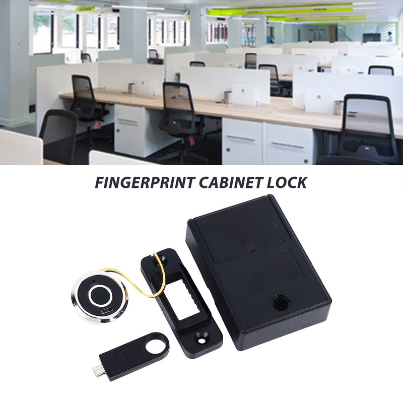 Fingerprint Cabinet Lock Prevent Theft Fast Unlocking Smart Biometric Drawer