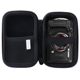 For OLYMPUS Tough TG-7/TG-6/TG-5/TG-4 Digital Camera Dedicated Protective Carrying Case Travel Storage Case -waiyu JP, Black