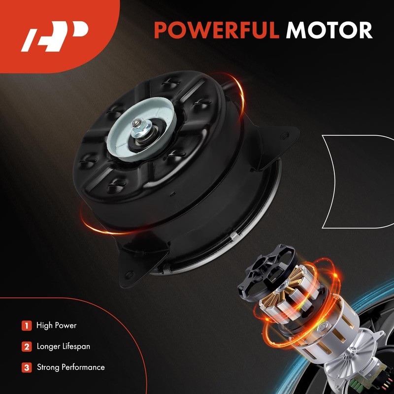 A-Premium Radiator Fan Motor Compatible with Lexus GS460 2008-2011, LS460