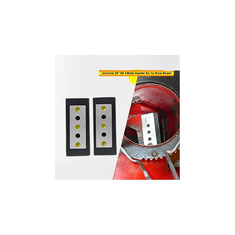 Giltswift 1/4" 3-Blade Snow Blower Impeller Modification Kit 2 Stage