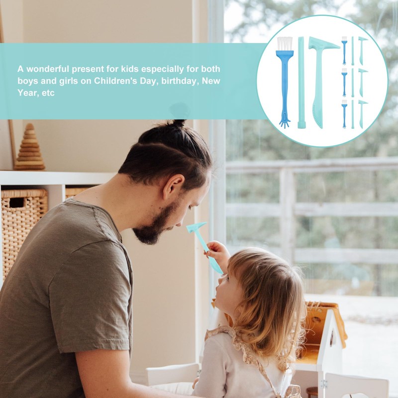 BESTonZON Dinosaur Digging Tools for Kids, Gem Dig Kit Archaeological