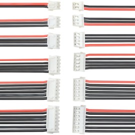 WMYCONGCONG 18 PCS 1-6S Battery Balance Charge Cable Lead Wire Compatible with JST-XH Connector Adapter Plug