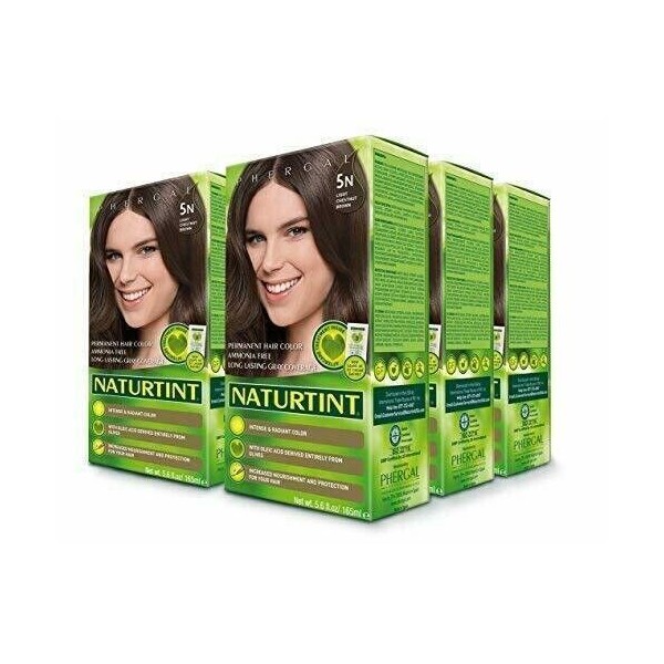 Naturtint Permanent Hair Color 5N Light Chestnut Brown Ammonia Free 6/pack