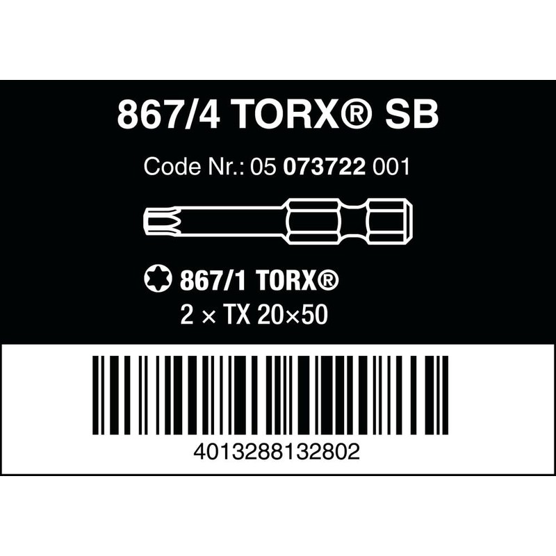 867/4 Z TORX 20 x 50 mm SB