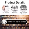 STNRST-IN 12 Pcs Smile You're on Camera Signs Stickers, 8