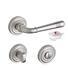 Beschläge Hamburg Door Handles Emily ART 70-07Z MMN Door Fitting, Matt Nickel-Plated