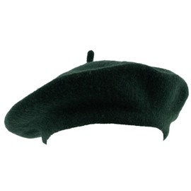 Hat To Socks Wool Blend French Beret for Men and Women in Plain Colours (Green)
