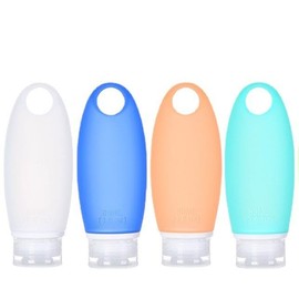 SANTREST Spray Bottles Mist Sprayer TSA Approved 3oz/ 89ml Leak Proof Portable Travel Containers with with Lanyard