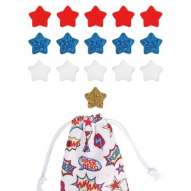 Acrylic Stars for Star Jar Reward System Magnetic – Reward Stars & Tokens for Potty Training Prizes - Behavior Jar - Classroom Reward System (Superhero Collection)