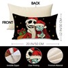 Pycat Christmas Jack Lumbar Decorative Throw Pillow Cover 12 x