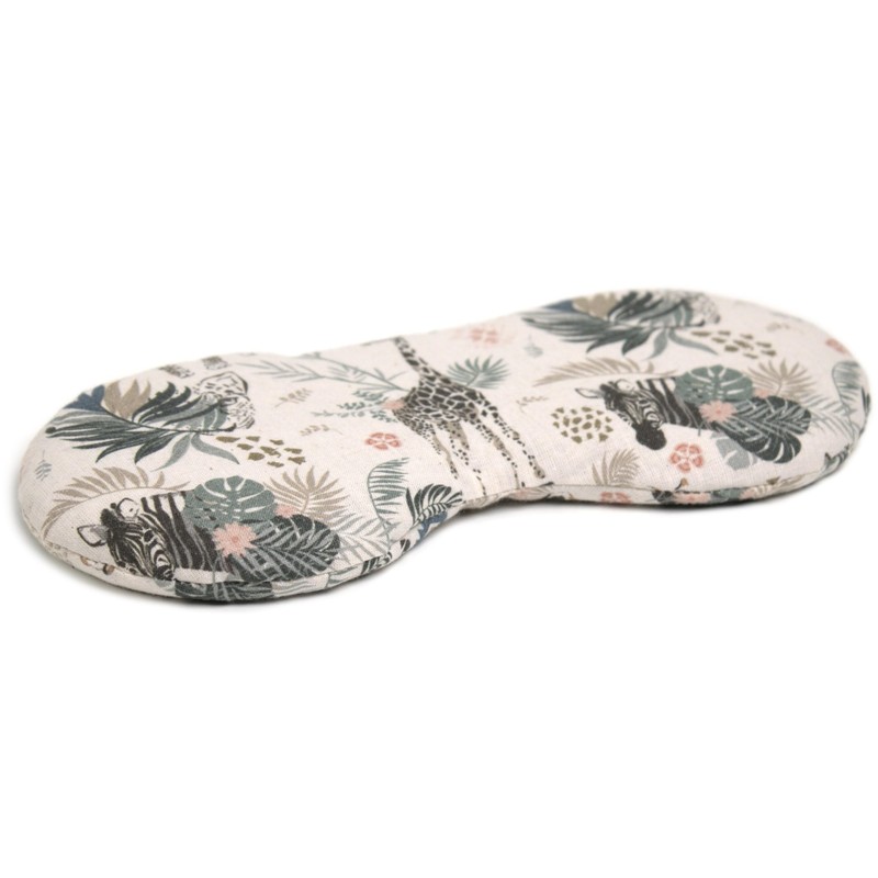 Organic Eye Pillow Lavender & Linseed "Wild Animals" for Relaxation,