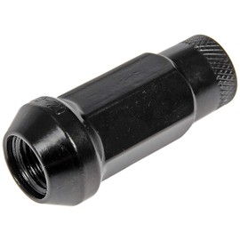 Dorman 713-285A Black Open End Knurled Wheel Nuts Compatible with Select Models, 20 Pack