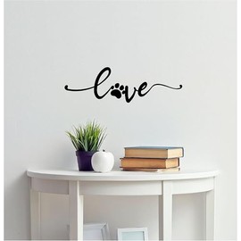 Pet Lover Themed Vinyl Wall Art Home Decor cat or Dog Sticker Decal