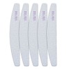 5 pieces zebra double-sided nail file half-moon 180180 grit, 1 piece, 20 pieces zebra half-moon 180180 / 5개입 지브라 양면 네일파일 반달형 180180 그릿, 1개, 20개입 지브라 반달 180180