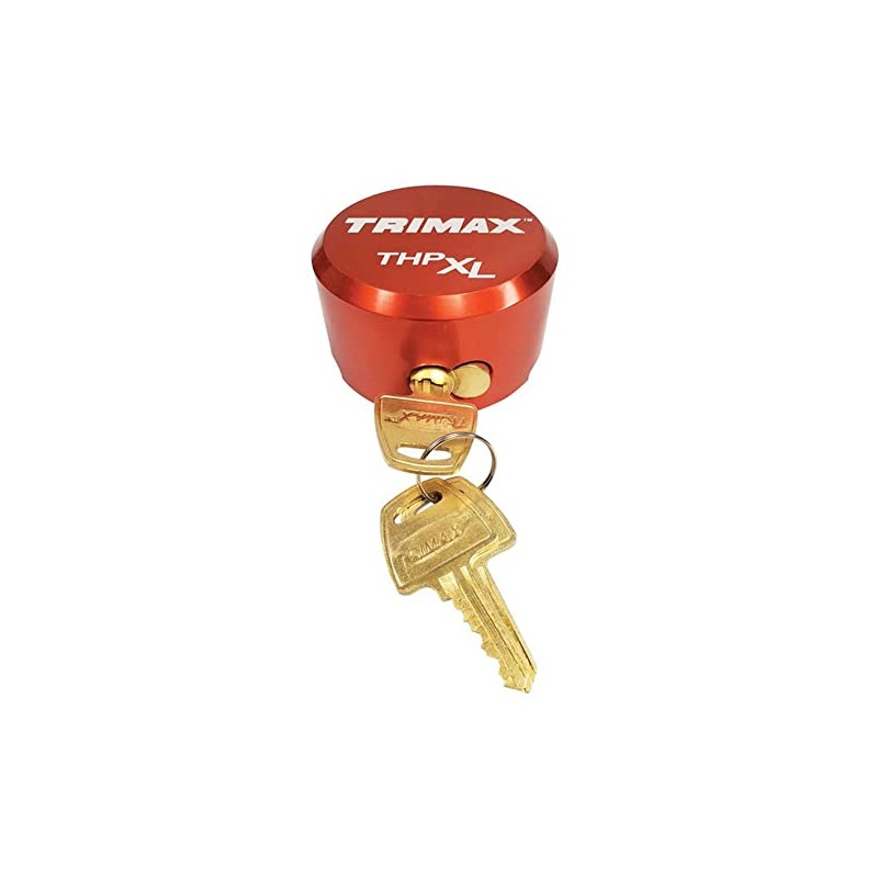 TRIMAX THPXL-AL RD Aluminum "Hockey Puck" Internal Shackle Padlock -