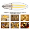 10Pcs E12 Long Filament Small LED Light Bulbs Dimmable Lamp