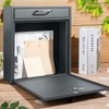 Yaocom Locking Mailbox with Key for Outdoor Large Wall Mount