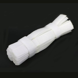 Pasow 50pcs Colourful Cable Ties Reusable Fastening Wire Organizer Cord Cable Management 7 Inch - White