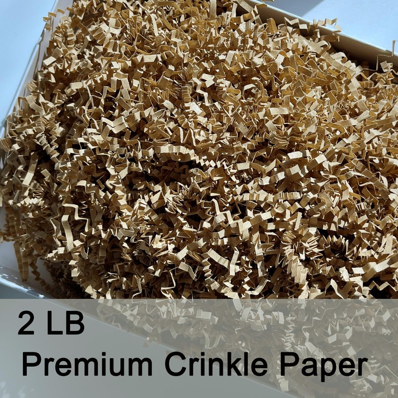 2 LB Crinkle Paper Shred Filler (Brown)
