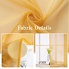 MIULEE 2 Panels Solid Color Gold Sheer Fall Window Curtains