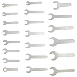 Yuauy 1.5-2mm Thin Brake Wrench Adjusting Offset Bolts Wrench Bicycle Tool Kit Spanner Cone Wrench Bike Cycling 4-24mm 21 Sizes