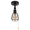Industrial Farmhouse Close to Ceiling Light with Pull Chain 1