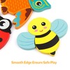 Coogam Wooden Jigsaw Puzzle Set, 6 Pack Animal Shape Color