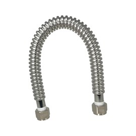 PROCURU 1-Pack 3/4" FIP x 18" (1.5Ft) Stainless Steel Water Heater Flex Connector, Certified Safe (6WAA18-1P)