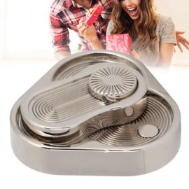 Metal ADHD Push Slider with Stress Relief for Autism Anxiety, Portable Spiral Rotation Fidget Toy for Office Work, Travel