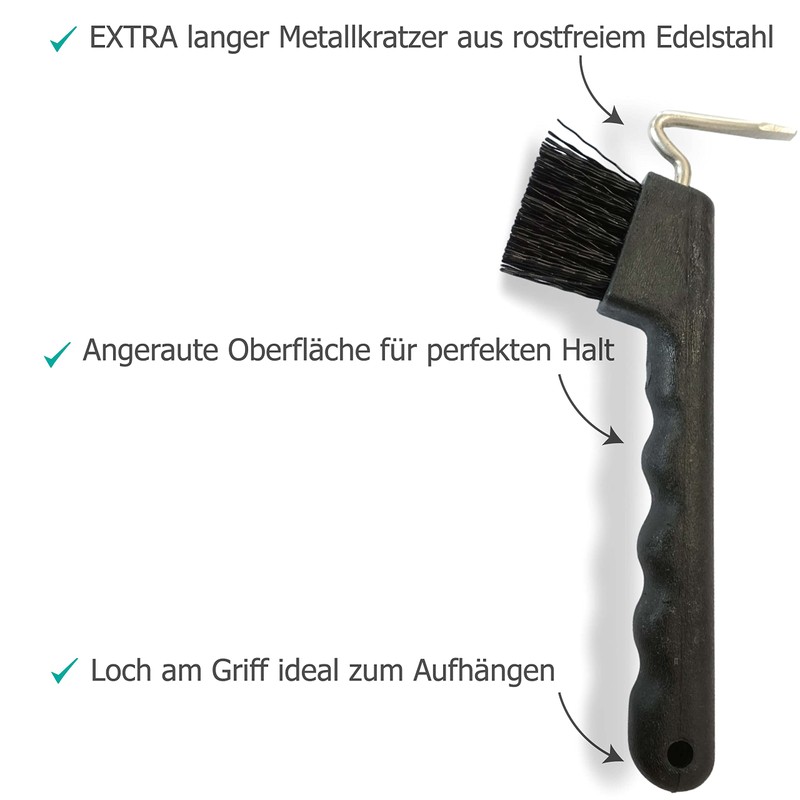 Hoof Pick for Horses Donkey Goat Hoof with Extra Stable